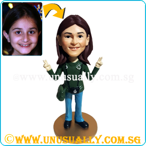 Custom 3D Unisex Figurine W Camera & Sling Bag